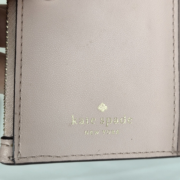 Kate Spade 6"x3" Inch Pink Leather Wallet - Picture 12 of 12